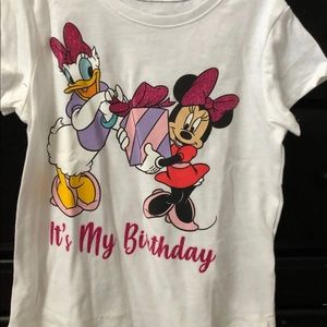 Minnie Mouse and daisy birthday shirt